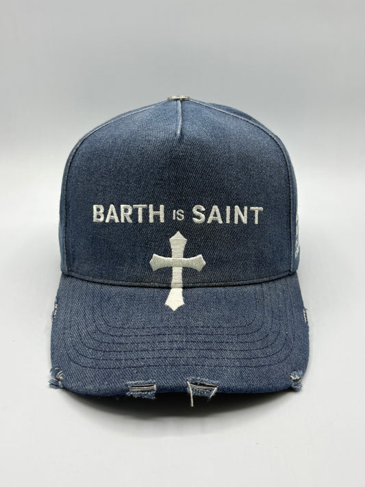 Denim White Trucker Cap