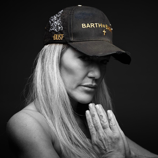 Dust of Gods Black/Gold Trucker Cap