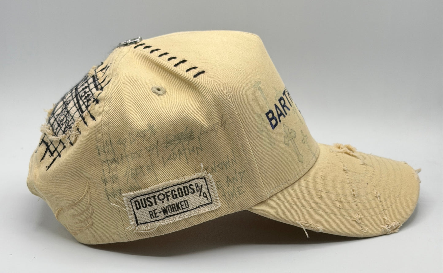 Dust of Gods Beige/Navy Blue Trucker Cap