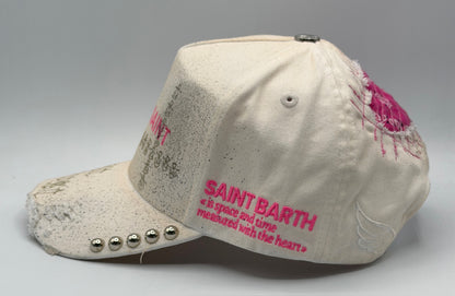 Dust of Gods White/Pink Trucker Cap