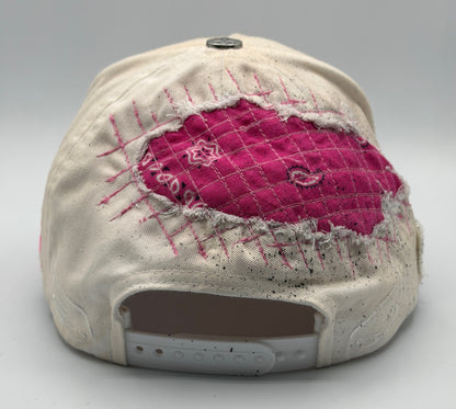 Dust of Gods White/Pink Trucker Cap