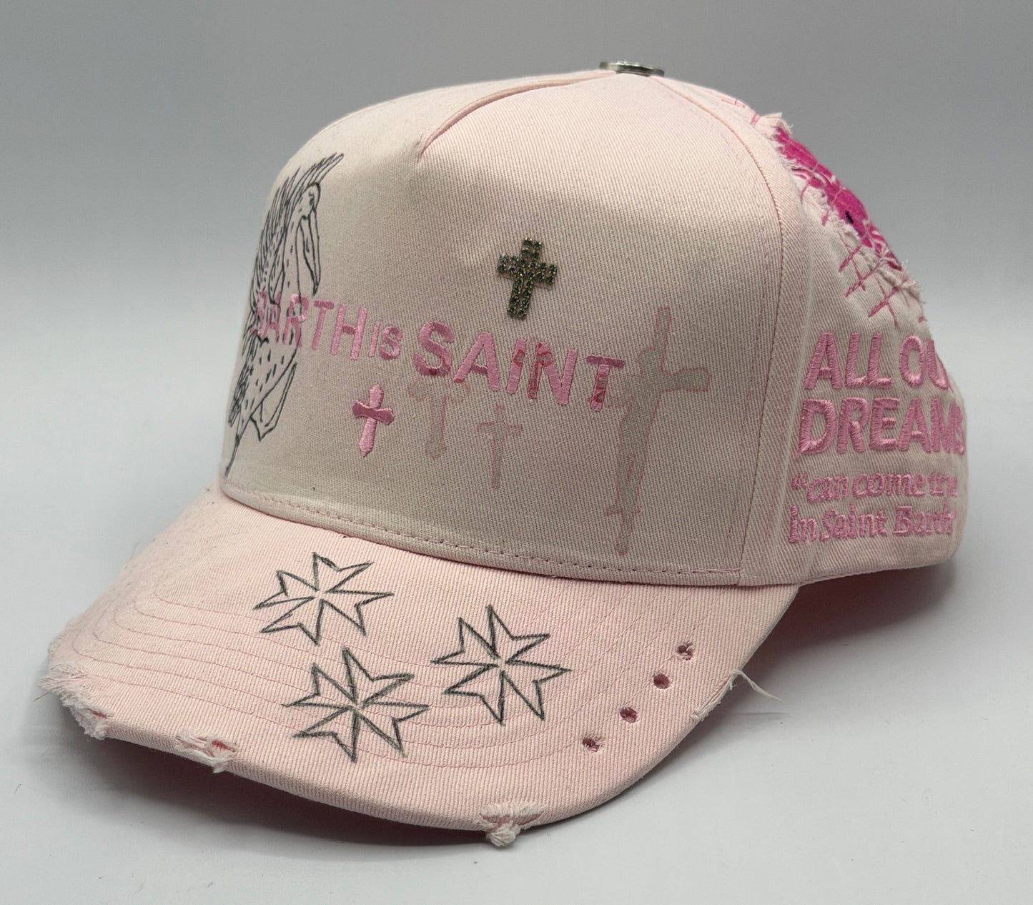 Dust of Gods Pink Trucker Cap
