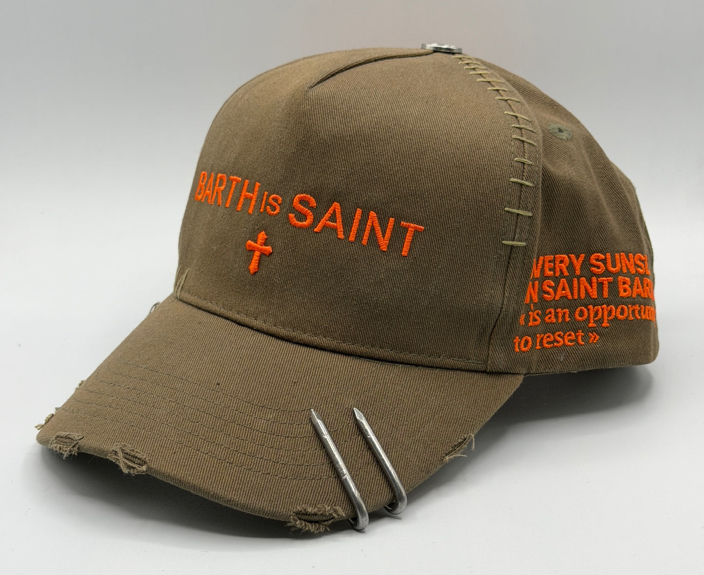 Dust of Gods Olive/Orange Truker Cap