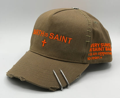 Dust of Gods Olive/Orange Truker Cap