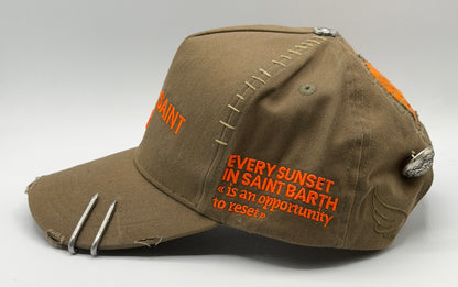 Dust of Gods Olive/Orange Truker Cap