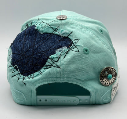 Dust of Gods Turquoise/Navy Trucker Cap