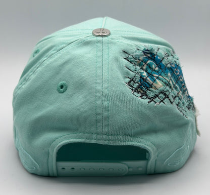 Dust of Gods Turquoise/Navy Blue Trucker Cap