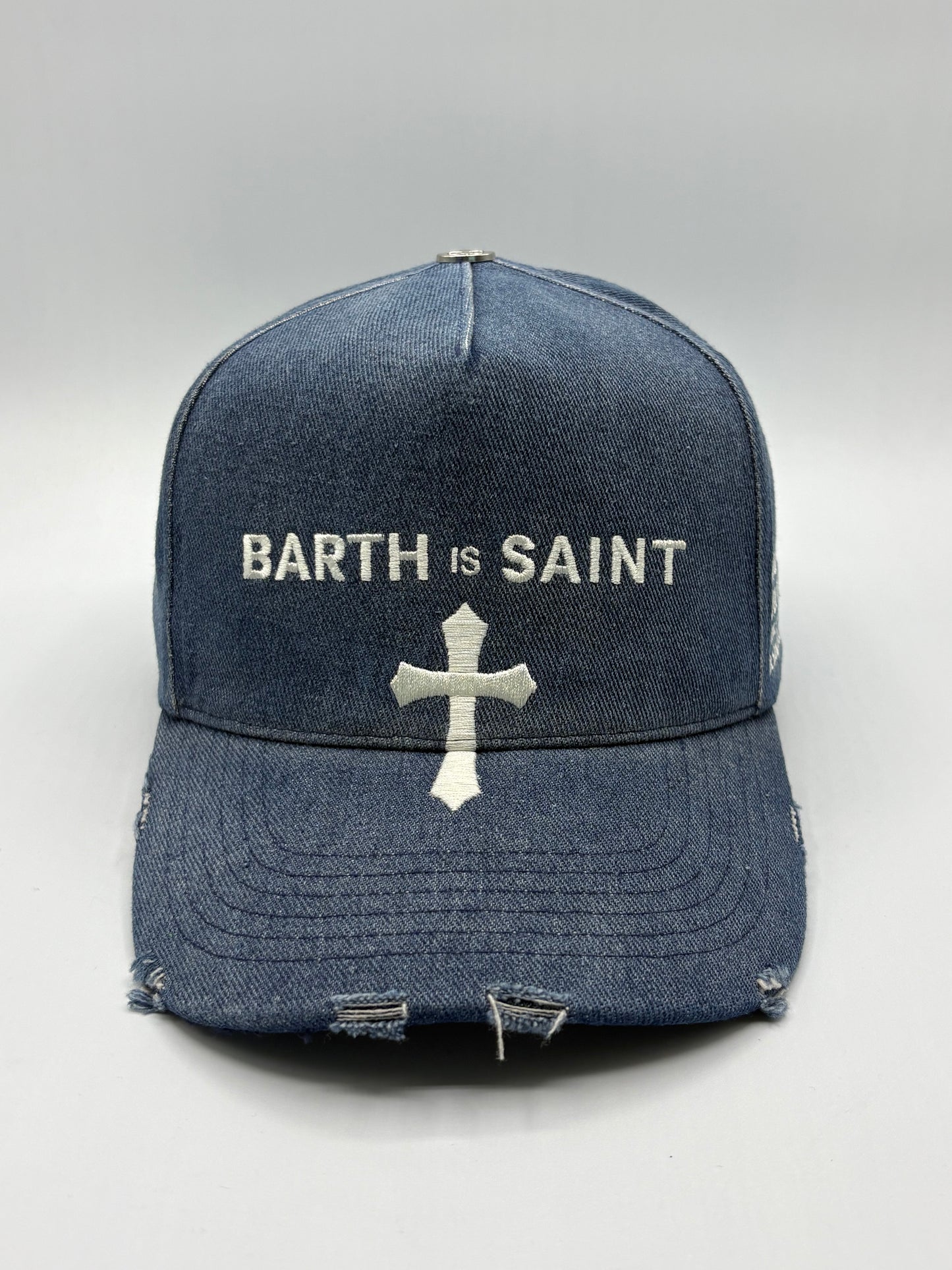 Denim White Trucker Cap