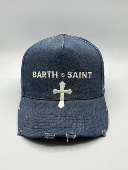 Denim White Trucker Cap