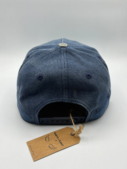 Denim White Trucker Cap