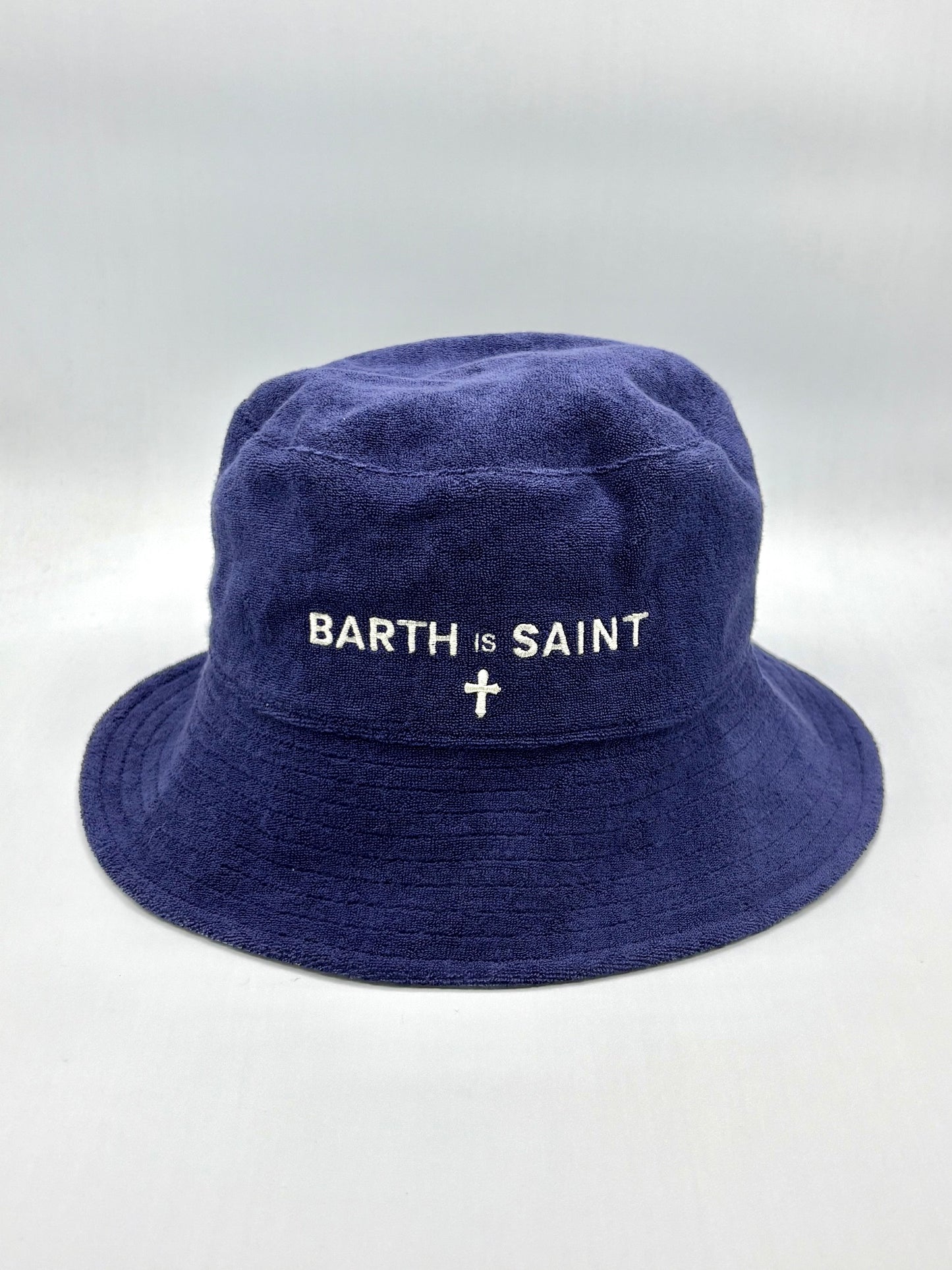 Reversible Off White Navy Bucket Hat