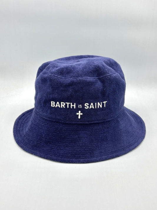 Reversible Off White Navy Bucket Hat