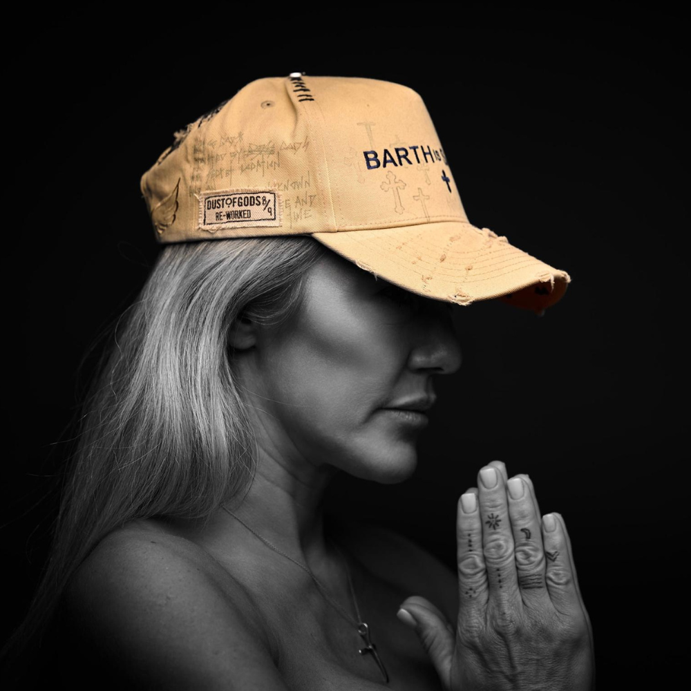 Dust of Gods Beige/Navy Blue Trucker Cap
